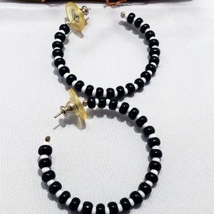 Hoop Beaded earrings  T